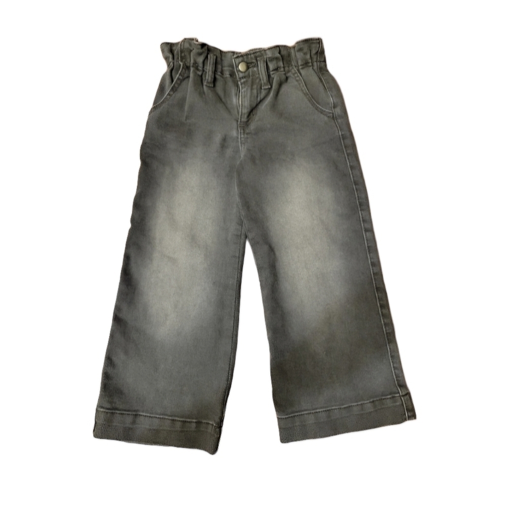 Toddler  Girls 6x  Black Wide leg Denim Jeans
